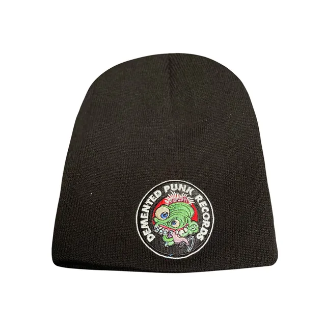 Demented Punk Logo bonnet brodé taille unique