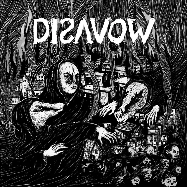 DISAVOW Self-Titled vinyle LP blanc hardcore
