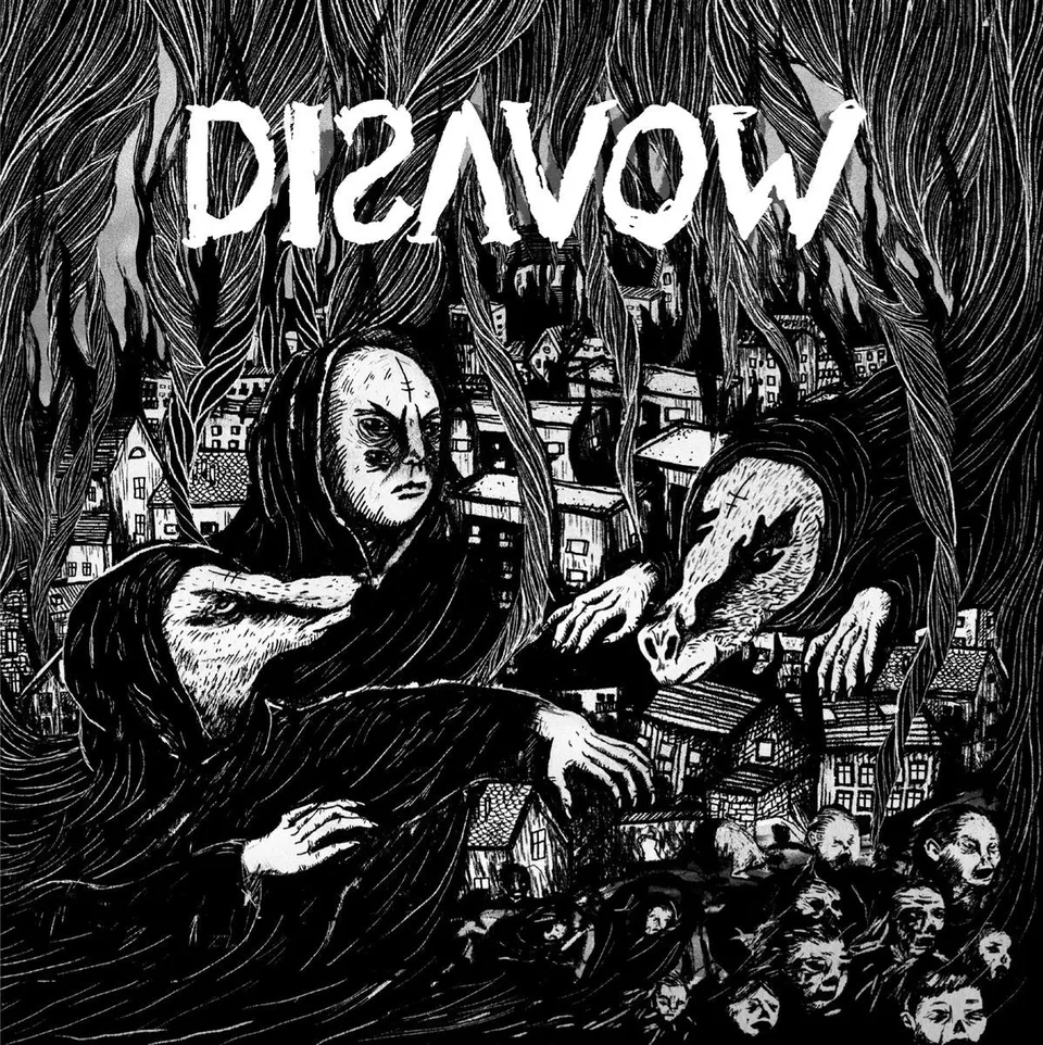 DISAVOW Self-Titled vinyle LP blanc hardcore
