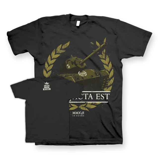 Useless Pride Alea Jacta Est Battle Tank t-shirt noir