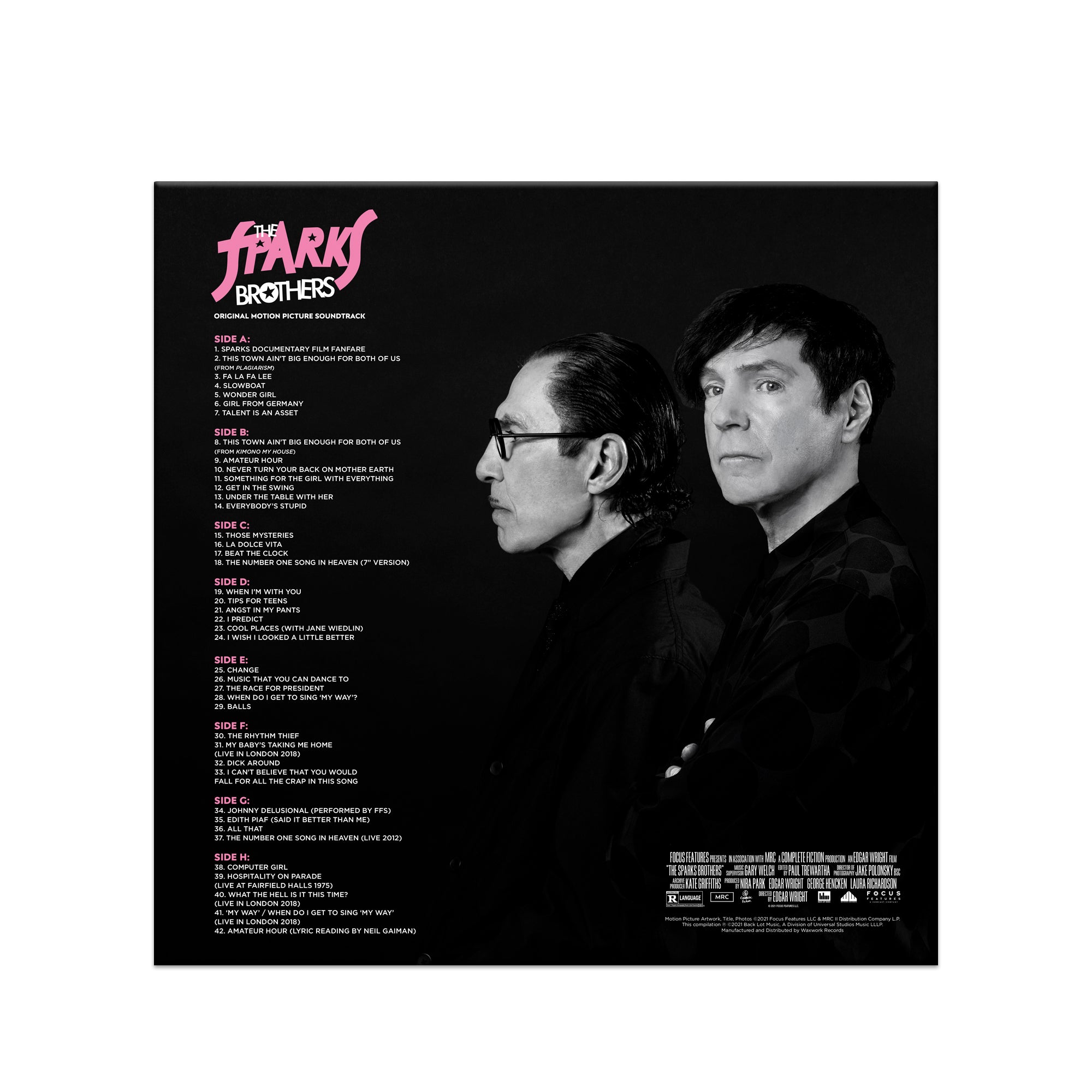 Waxwork Records Sparks Brothers vinyle 4LP marble 180g